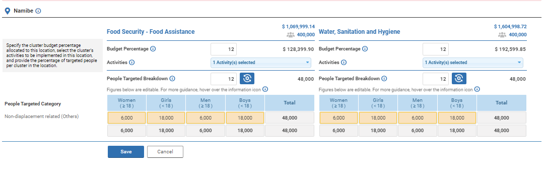 OneGMS - CERF Project Proposal – Locations Tab - Add location variation 2