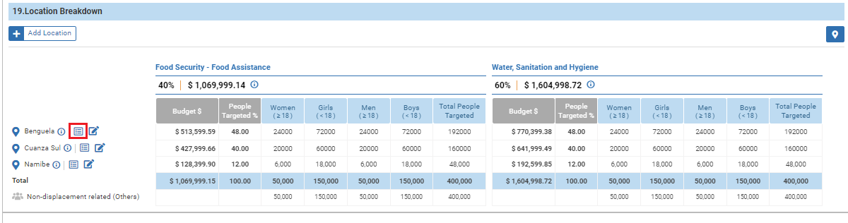 OneGMS - CERF Project Proposal – Locations Tab - view single location 1