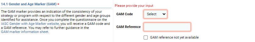 OneGMS - Programming Tab - Gender and Age Marker (GAM)